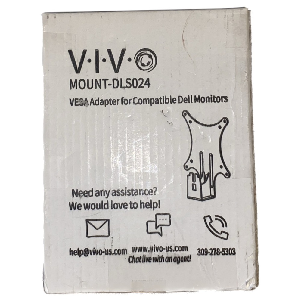 VIVO MOUNT-DLS024 Quick Attach VESA Adapter Plate Bracket for Dell Monitors